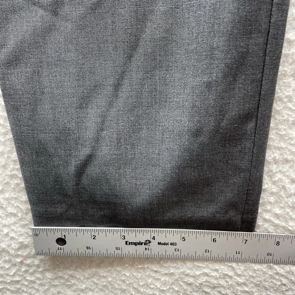 J. Crew Thompson Dress Pants Mens 38x30 (Tag 36) Wool Blend Gray Tapered Stretch